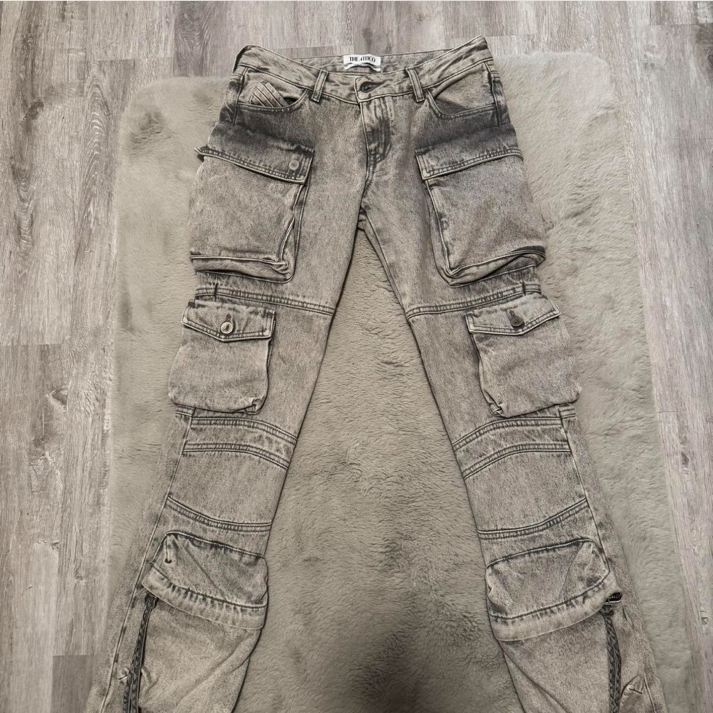 The Attico Gray Denim Jeans